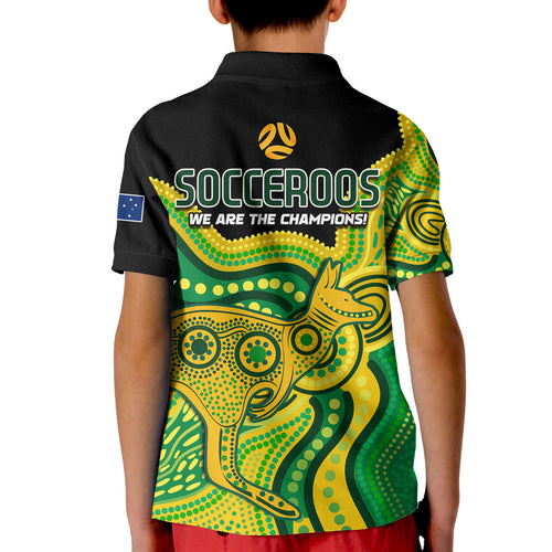 australia-soccer-polo-shirt-kid-world-cup-football-2022-socceroos-we-are-champions