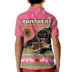 panthers-christmas-polo-shirt-kid-aboriginal-pattern-penrith-pink-version