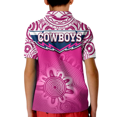 cowboys-rugby-polo-shirt-kid-aboriginal-pattern-pink-version