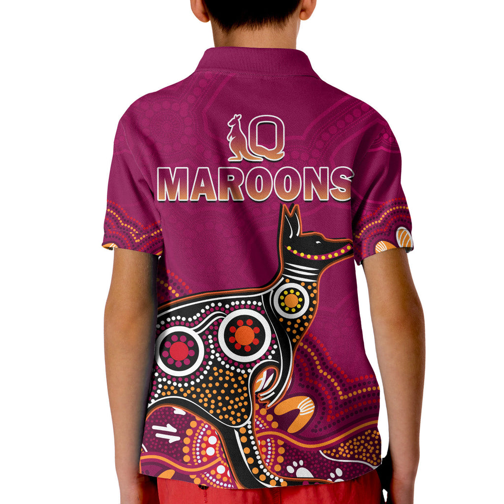maroons-rugby-polo-shirt-queensland-kangaroo-aboriginal-dot-paintings