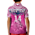 custom-text-and-number-cowboys-rugby-polo-shirt-kid-aboriginal-pattern-pink-version