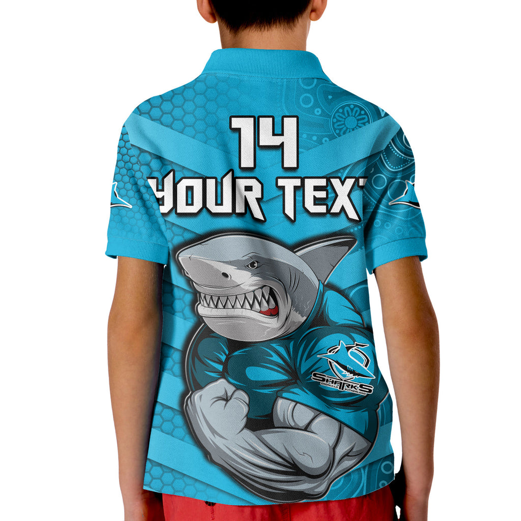 custom-text-and-number-sharks-rugby-polo-shirt-go-sharkies-aboriginal-sporty-version