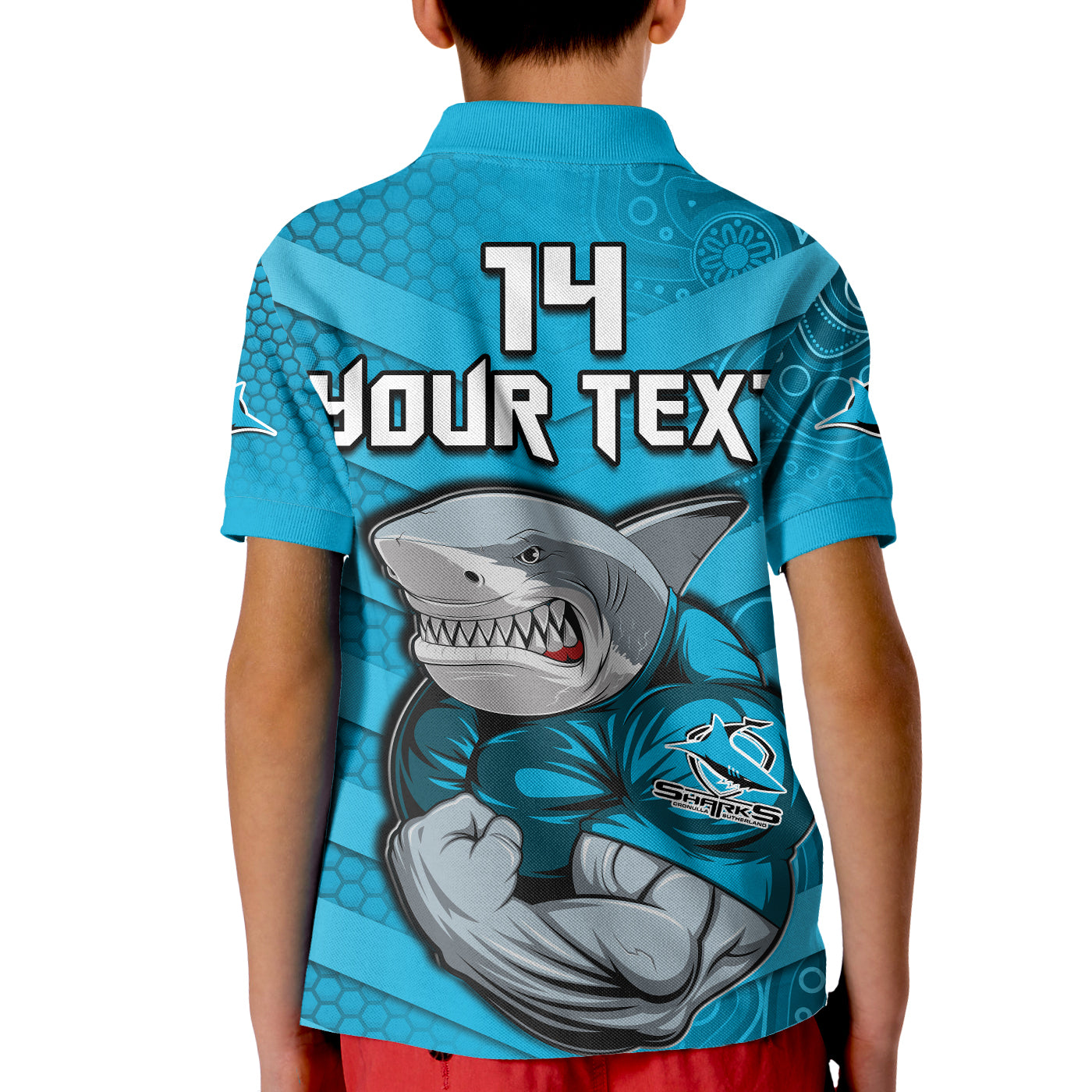 custom-text-and-number-sharks-rugby-polo-shirt-kid-go-sharkies-aboriginal-sporty-version