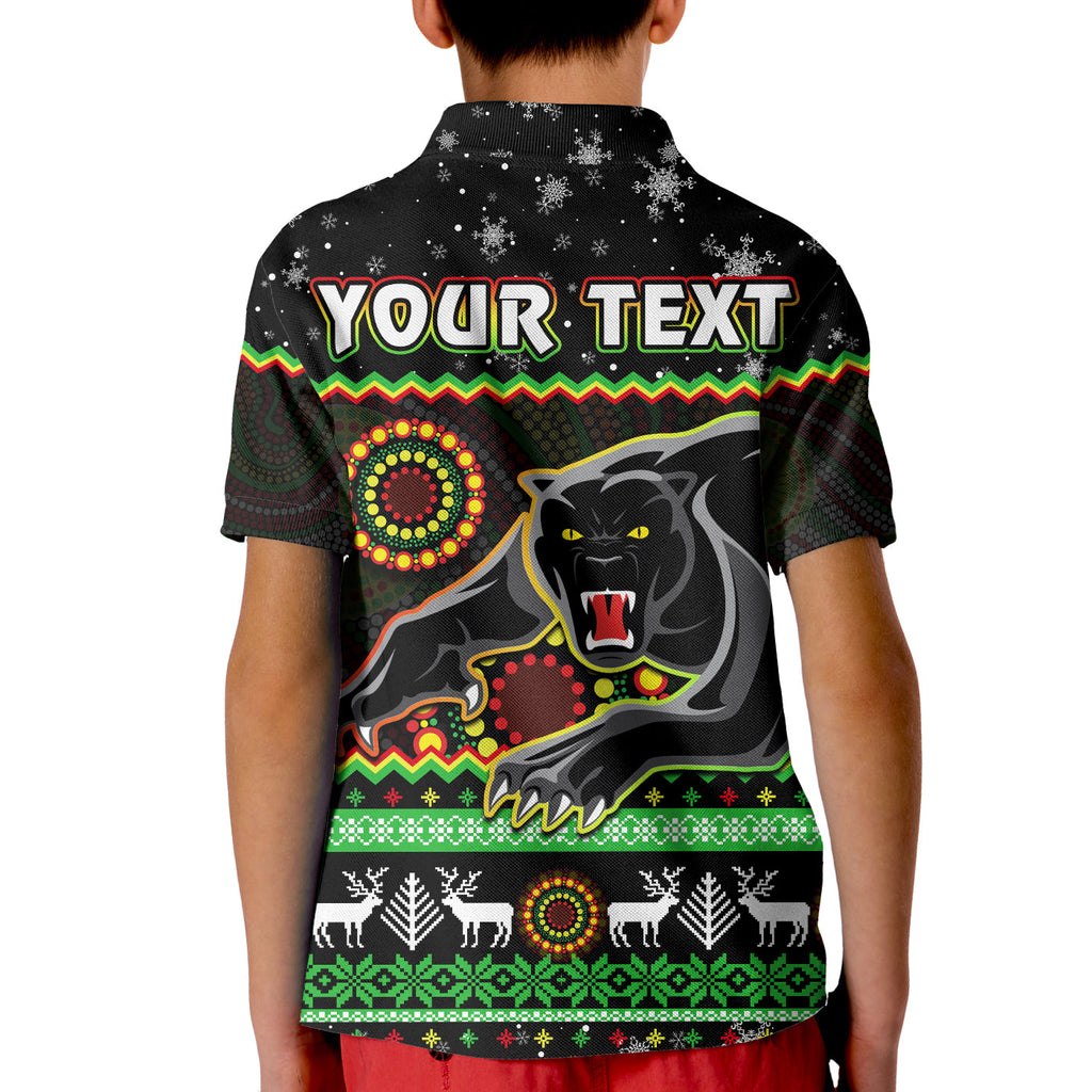 custom-personalised-panthers-christmas-polo-shirt-aboriginal-pattern-penrith-black-version