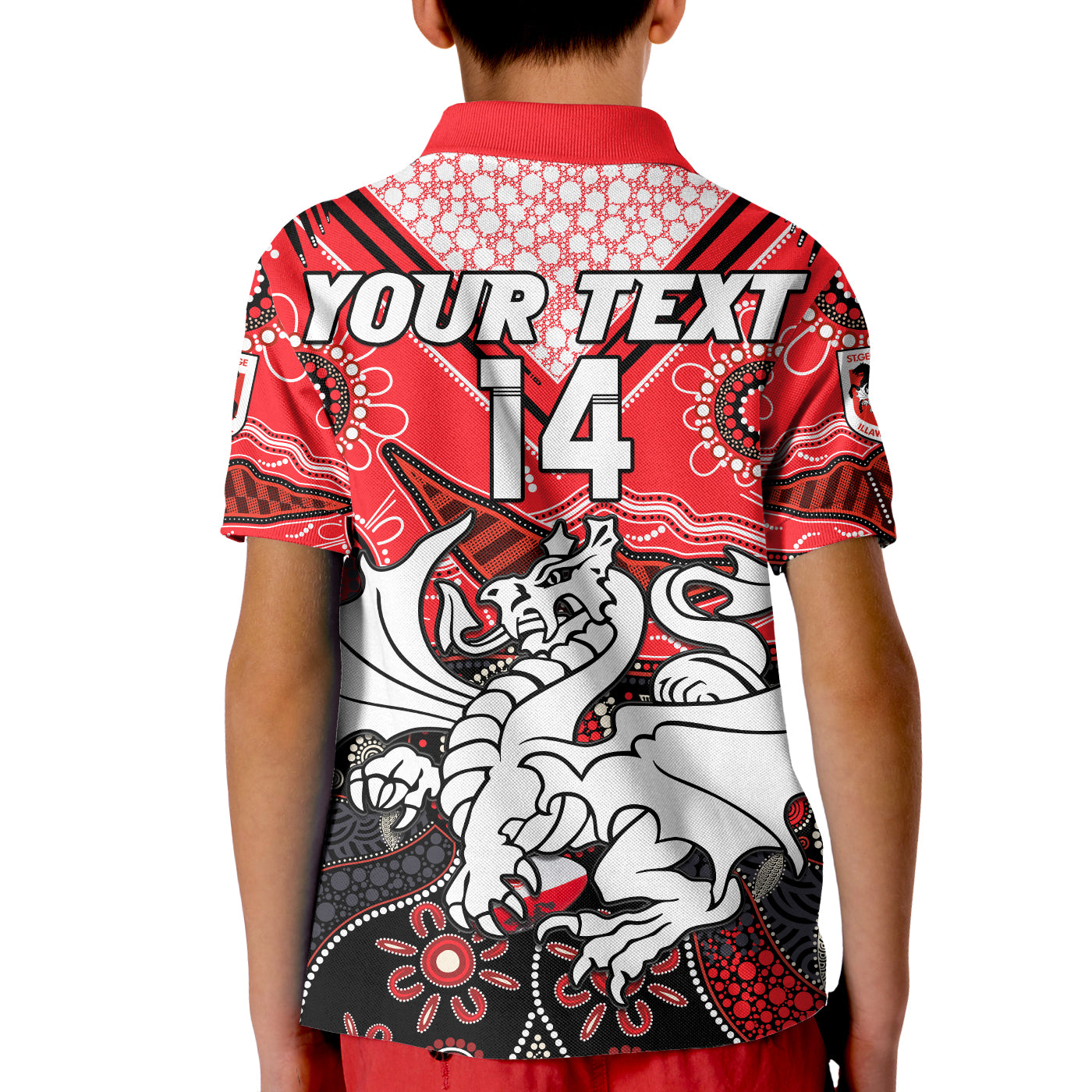 custom-text-and-number-dragons-rugby-polo-shirt-indigenous-pattern-artsy-version