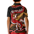 custom-personalised-aboriginal-art-lizard-polo-shirt-kid-you-are-number-one