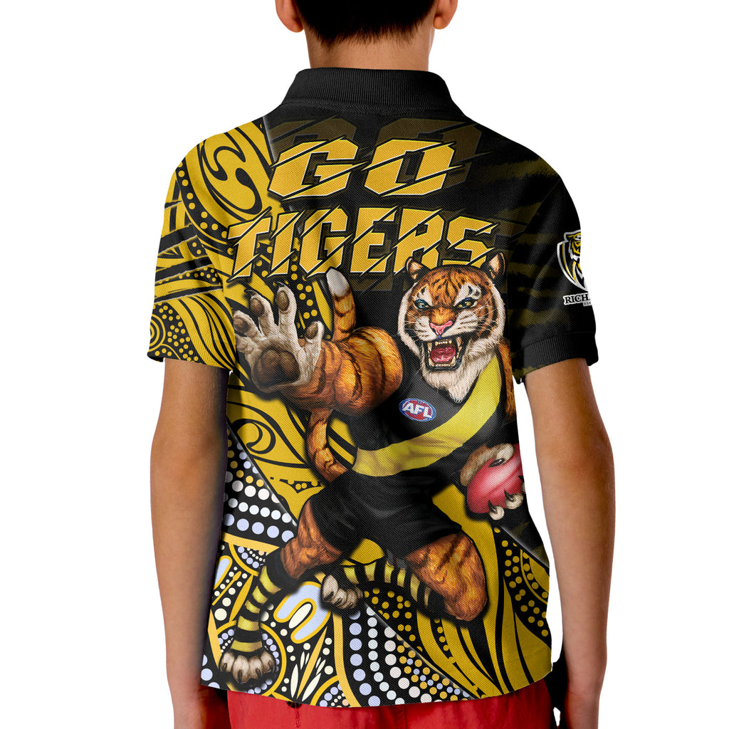 richmond-football-polo-shirt-kid-aboriginal-go-the-tigers-mascot