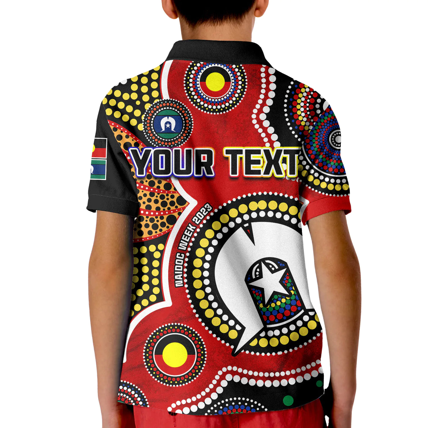 custom-personalised-australia-naidoc-week-polo-shirt-kid-for-our-elders-aborigines-and-islanders-flag