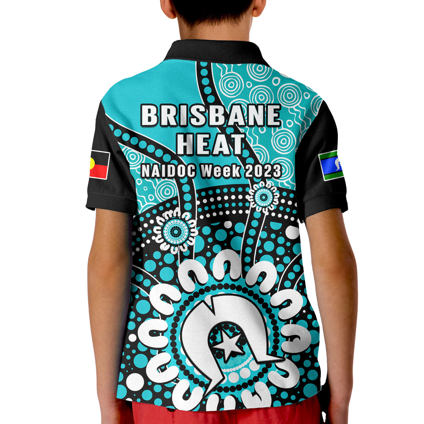 brisbane-heat-naidoc-2023-polo-shirt-kid-indigenous-for-our-elders