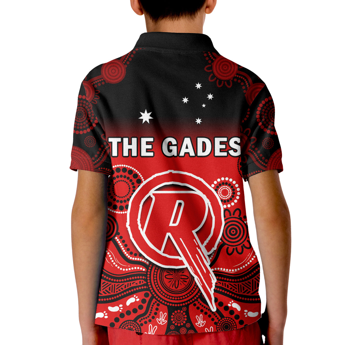 renegades-cricket-polo-shirt-melbourne-team-green-gradient-aboriginal-art