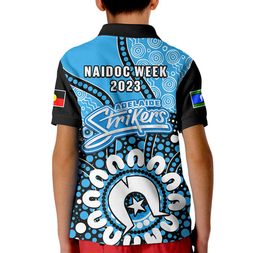 adelaide-strikers-naidoc-2023-polo-shirt-kid-indigenous-for-our-elders