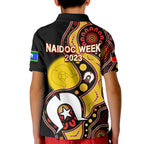 australia-naidoc-week-2023-polo-shirt-kid-indigenous-for-our-elders