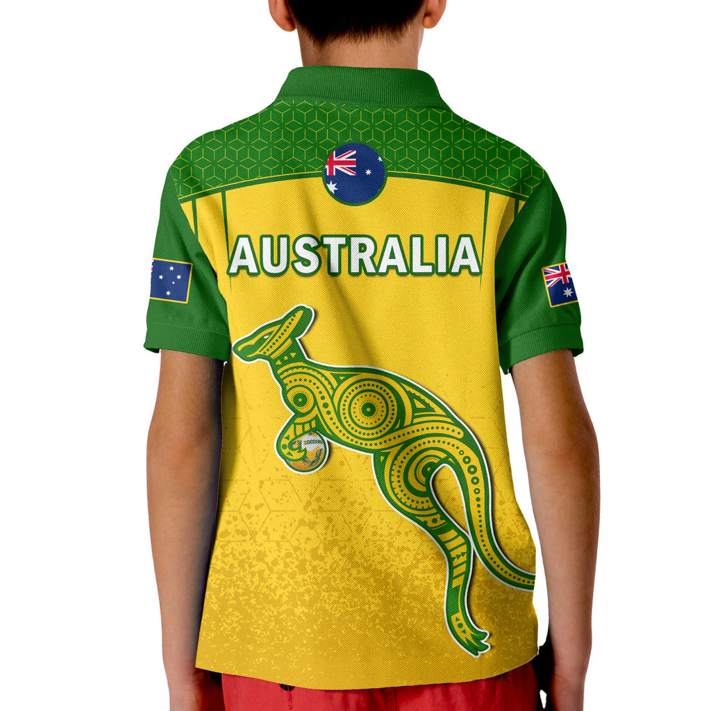 australia-soccer-polo-shirt-kid-socceroos-dots-kangaroo-simple-style