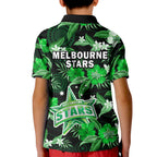 melbourne-stars-cricket-polo-shirt-kid-aboriginal-art-mix-tropical-flowers