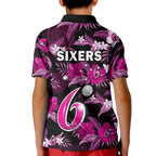 sydney-sixers-cricket-polo-shirt-aboriginal-art-mix-tropical-flowers