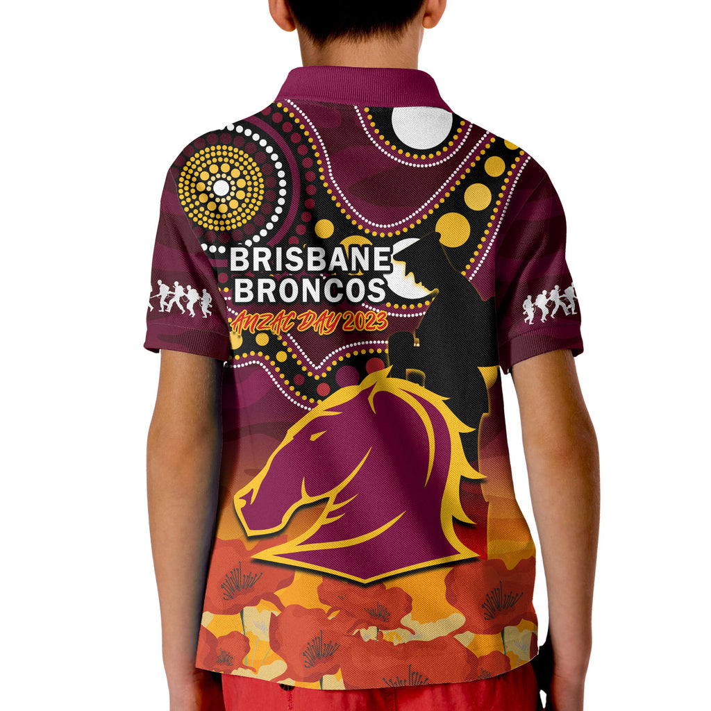 brisbane-broncos-rugby-anzac-2023-polo-shirt-aboriginal-mix-poppy-lest-we-forget