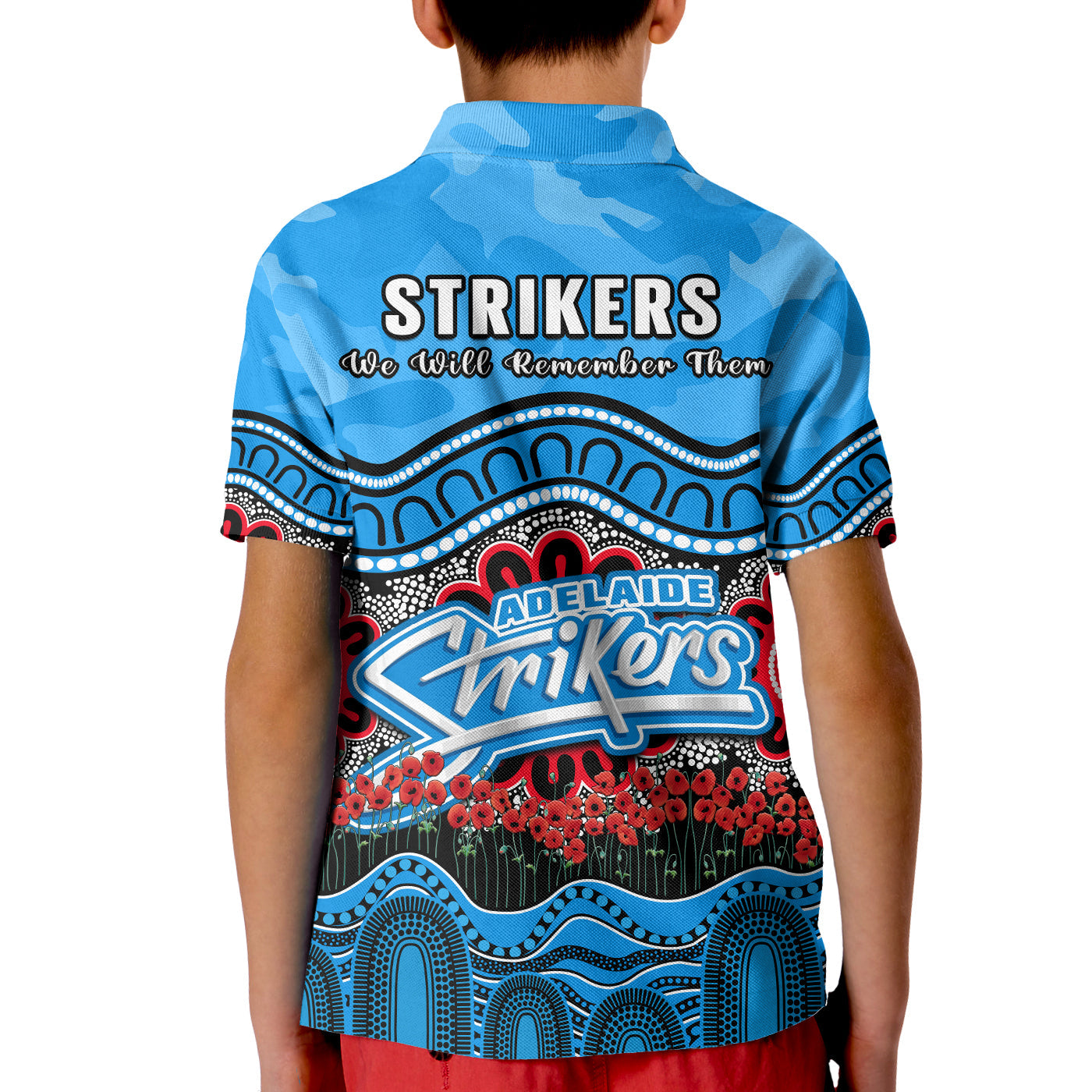 adelaide-strikers-cricket-anzac-polo-shirt-kid-poppy-aboriginal-camouflage