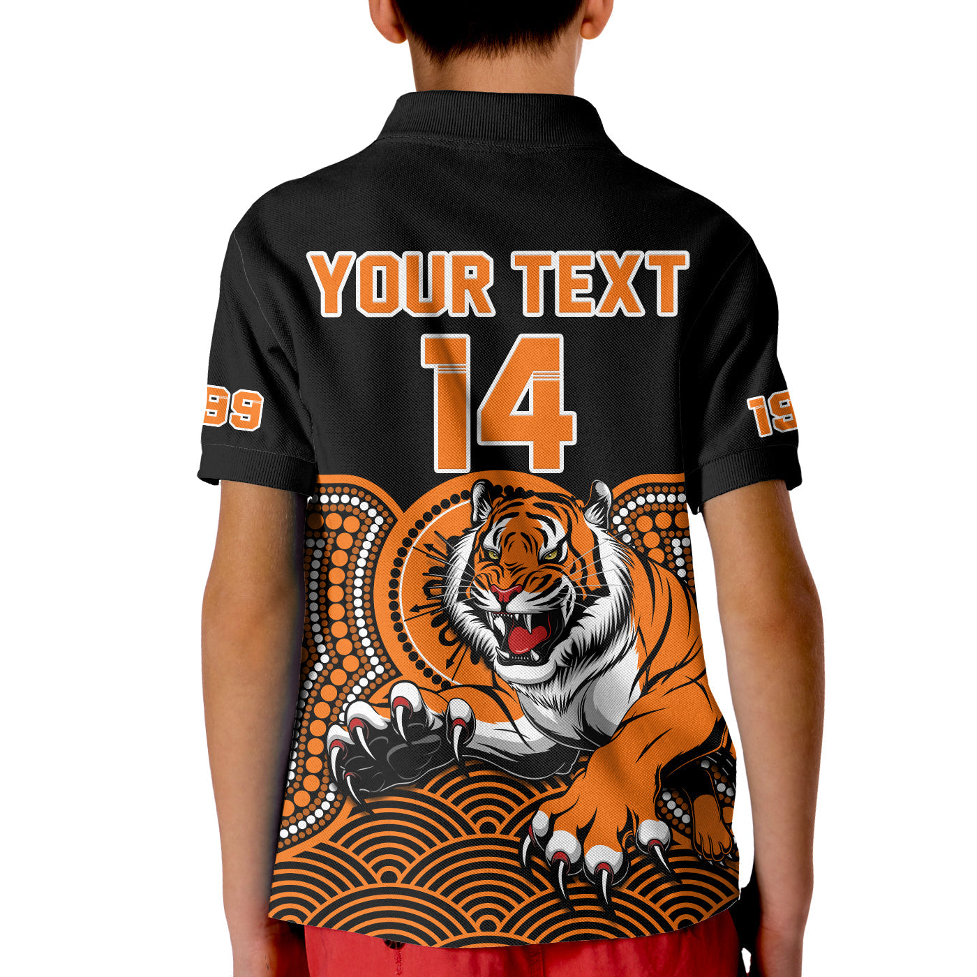 custom-text-and-number-wests-tigers-rugby-polo-shirt-indigenous-black-artsy