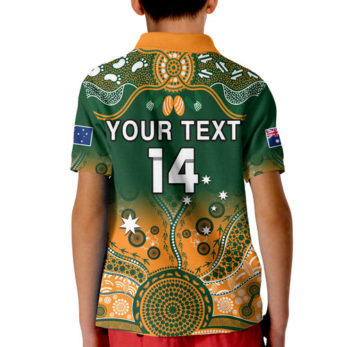 custom-text-and-number-australia-rugby-polo-shirt-kid-aussie-sevens-green-indigenous
