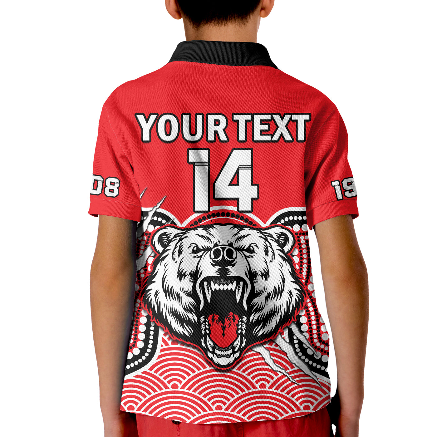 custom-text-and-number-north-sydney-rugby-polo-shirt-bears-1908-indigenous-pattern
