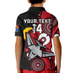 custom-text-and-number-essendon-football-naidoc-2023-polo-shirt-kid-bombers-for-our-elders-indigenous-art