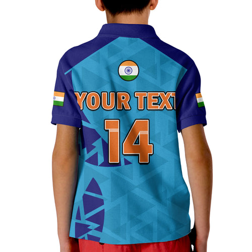 custom-text-and-number-india-cricket-polo-shirt-kid-men-in-blue-champions-mens-t20-wc-2022