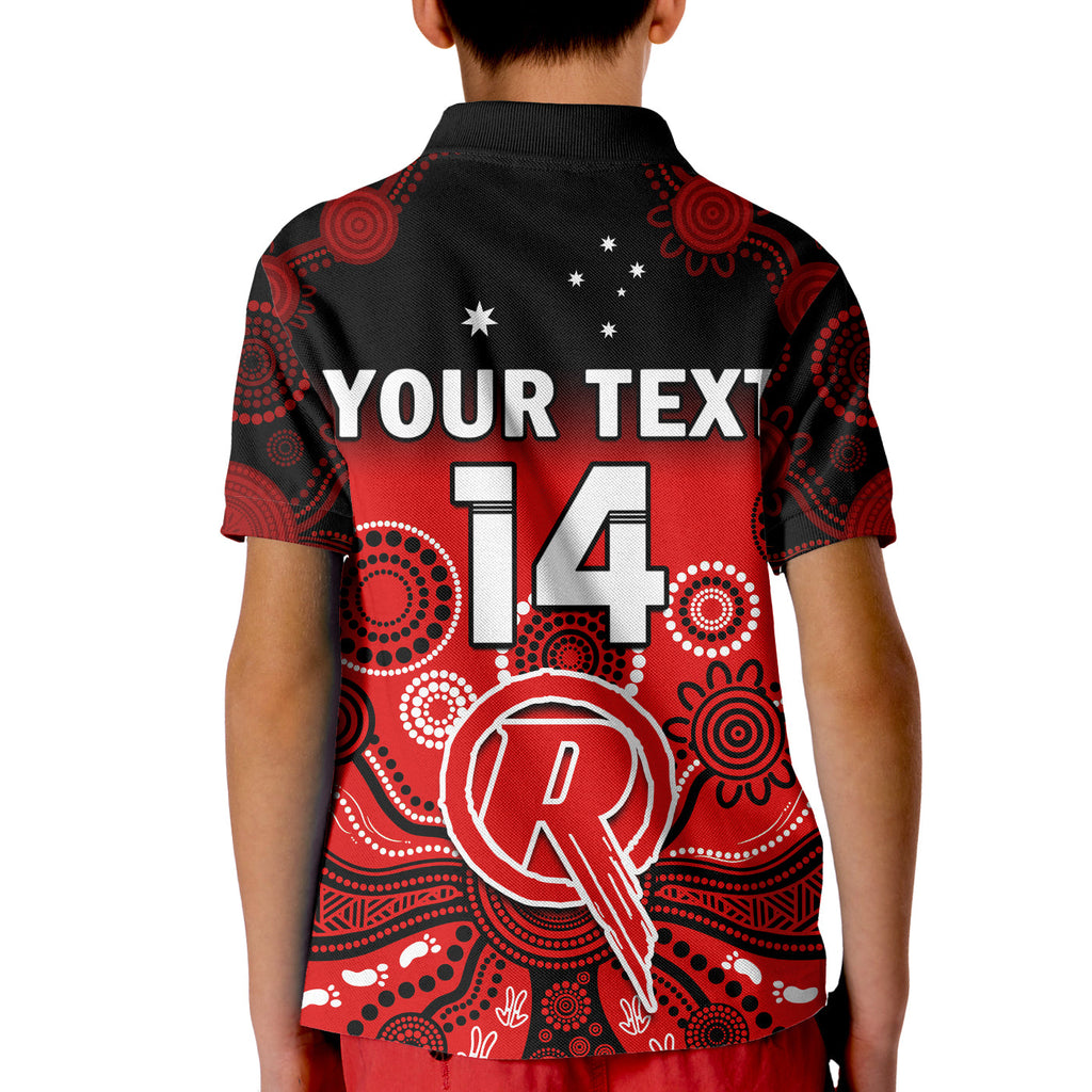 custom-text-and-number-renegades-cricket-polo-shirt-kid-melbourne-team-green-gradient-aboriginal-art