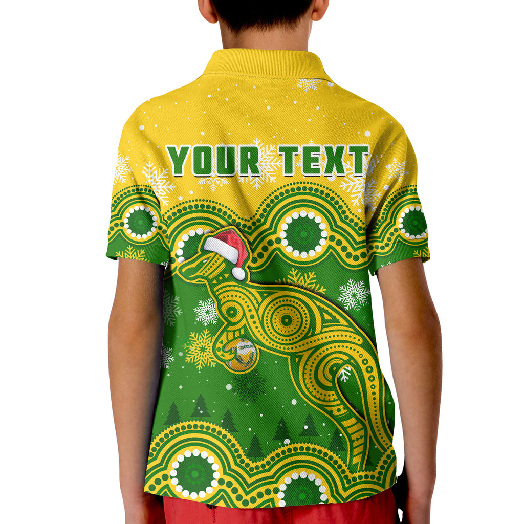 custom-personalised-australia-soccer-christmas-polo-shirt-kid-socceroos-indigenous-kangaroo