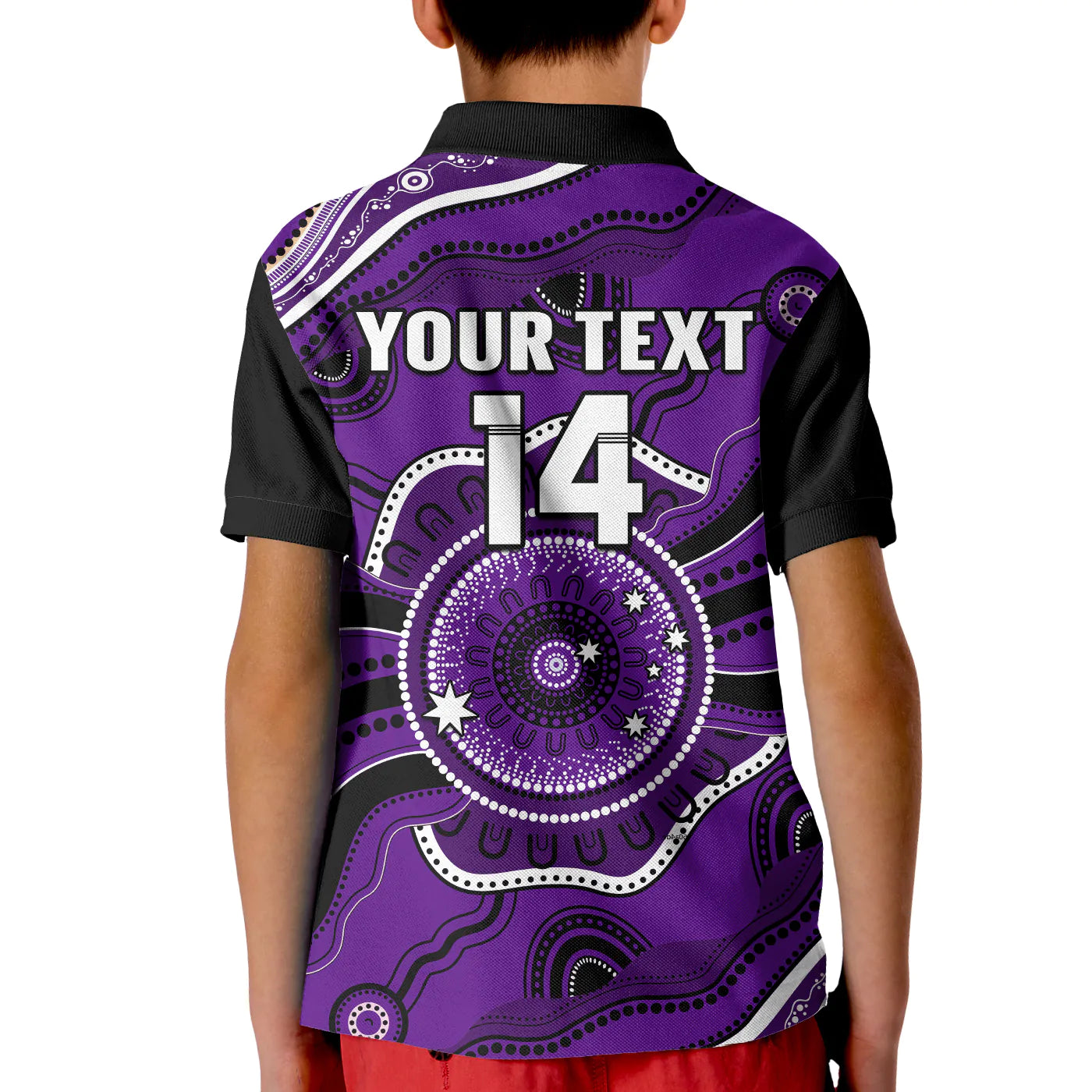 custom-text-and-number-perth-glory-football-polo-shirt-kid-dot-painting-style