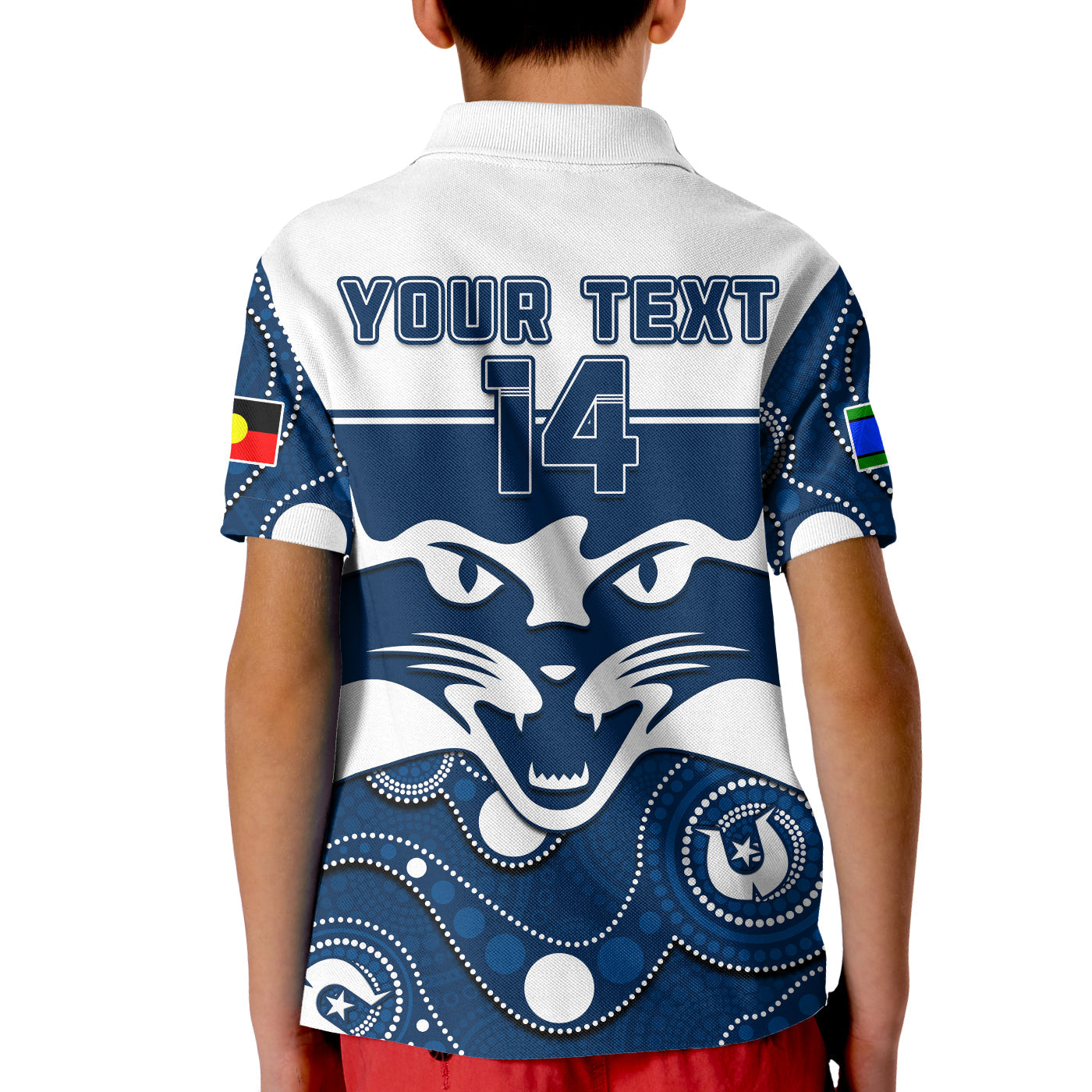 custom-text-and-number-geelong-football-naidoc-2023-polo-shirt-cats-for-our-elders-indigenous-art