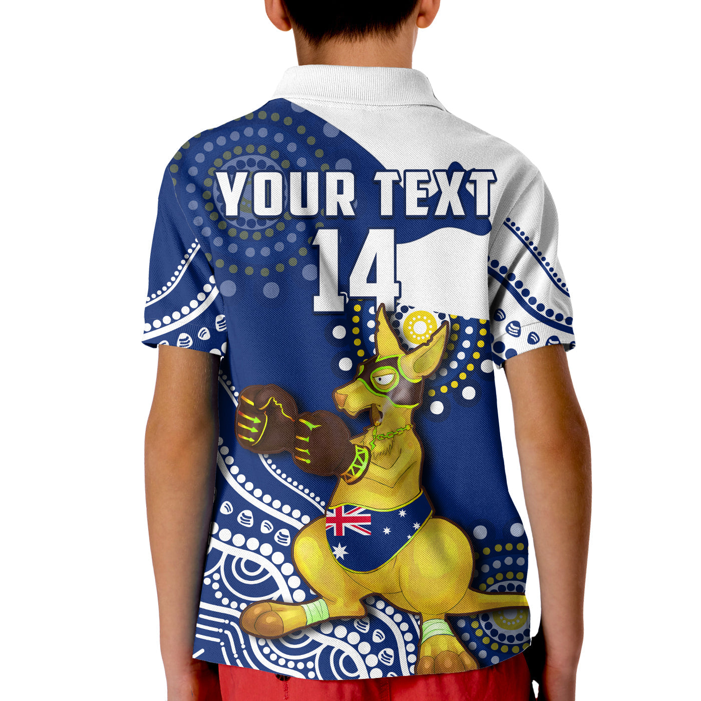 custom-text-and-number-australia-polo-shirt-boxing-kangaroo-indigenous-flag-color-art