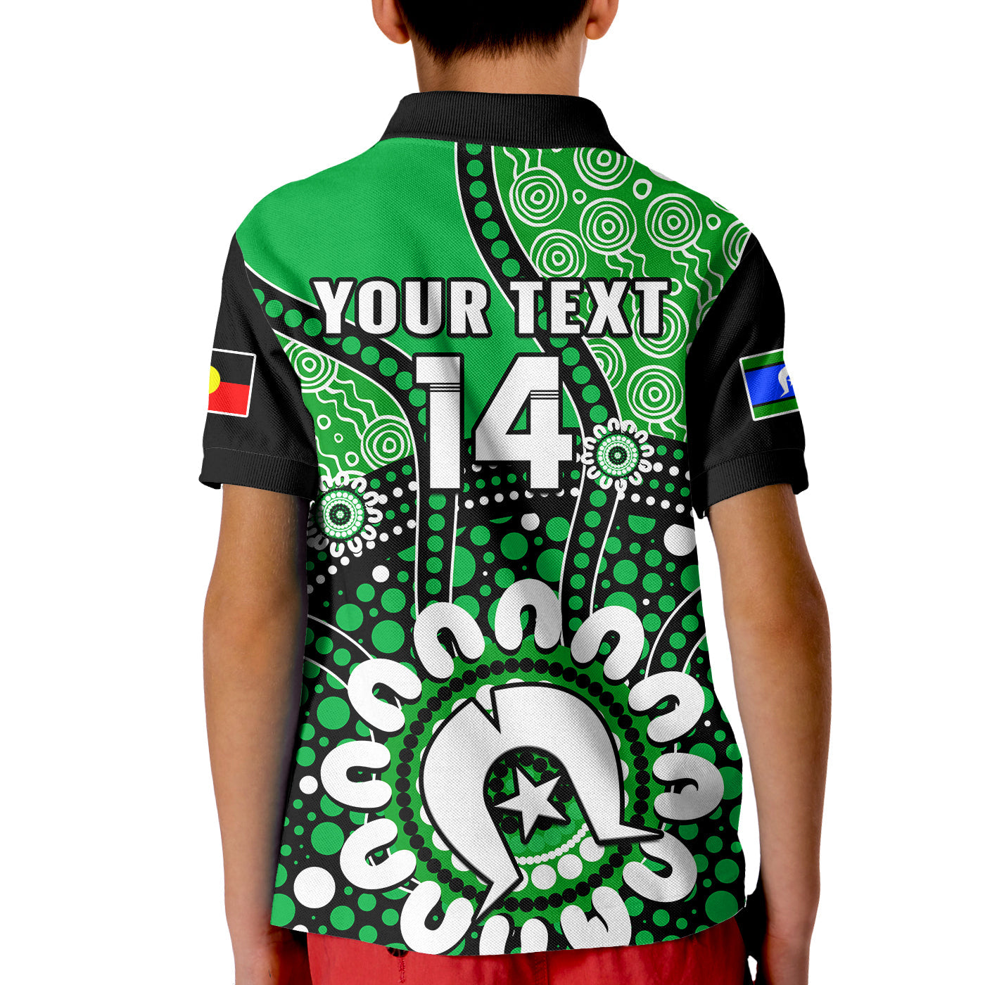 custom-text-and-number-melbourne-stars-naidoc-2023-polo-shirt-kid-indigenous-for-our-elders