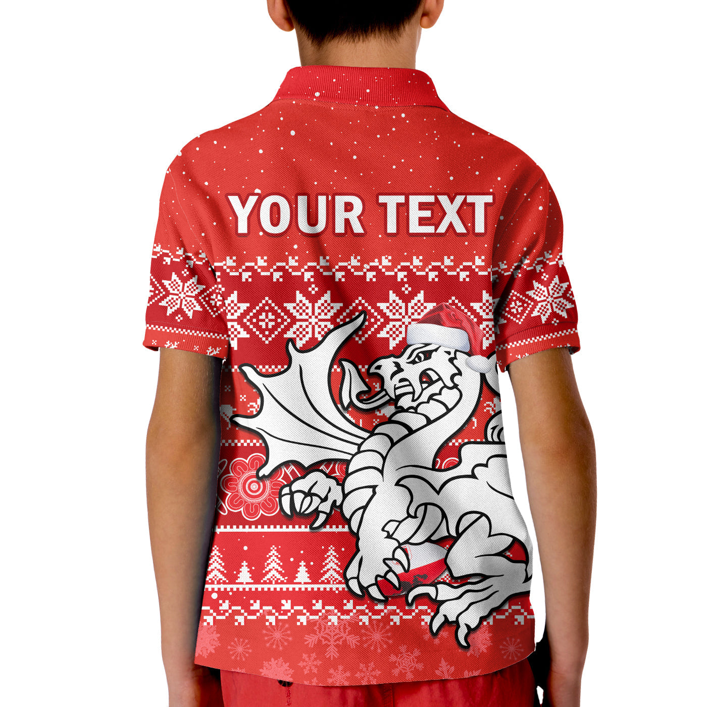 custom-personalised-dragons-rugby-polo-shirt-indigenous-st-george-illawarra-merry-christmas