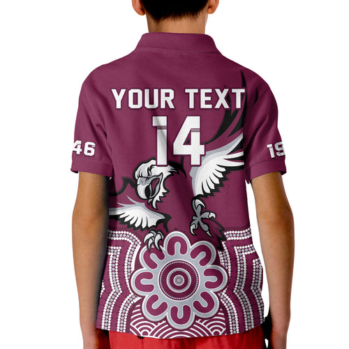 custom-text-and-number-sea-eagles-rugby-polo-shirt-kid-manly-warringah-indigenous-art