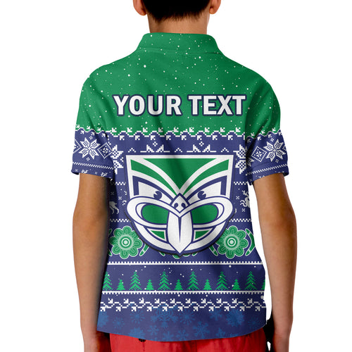 custom-personalised-warriors-rugby-polo-shirt-new-zealand-indigenous-merry-christmas