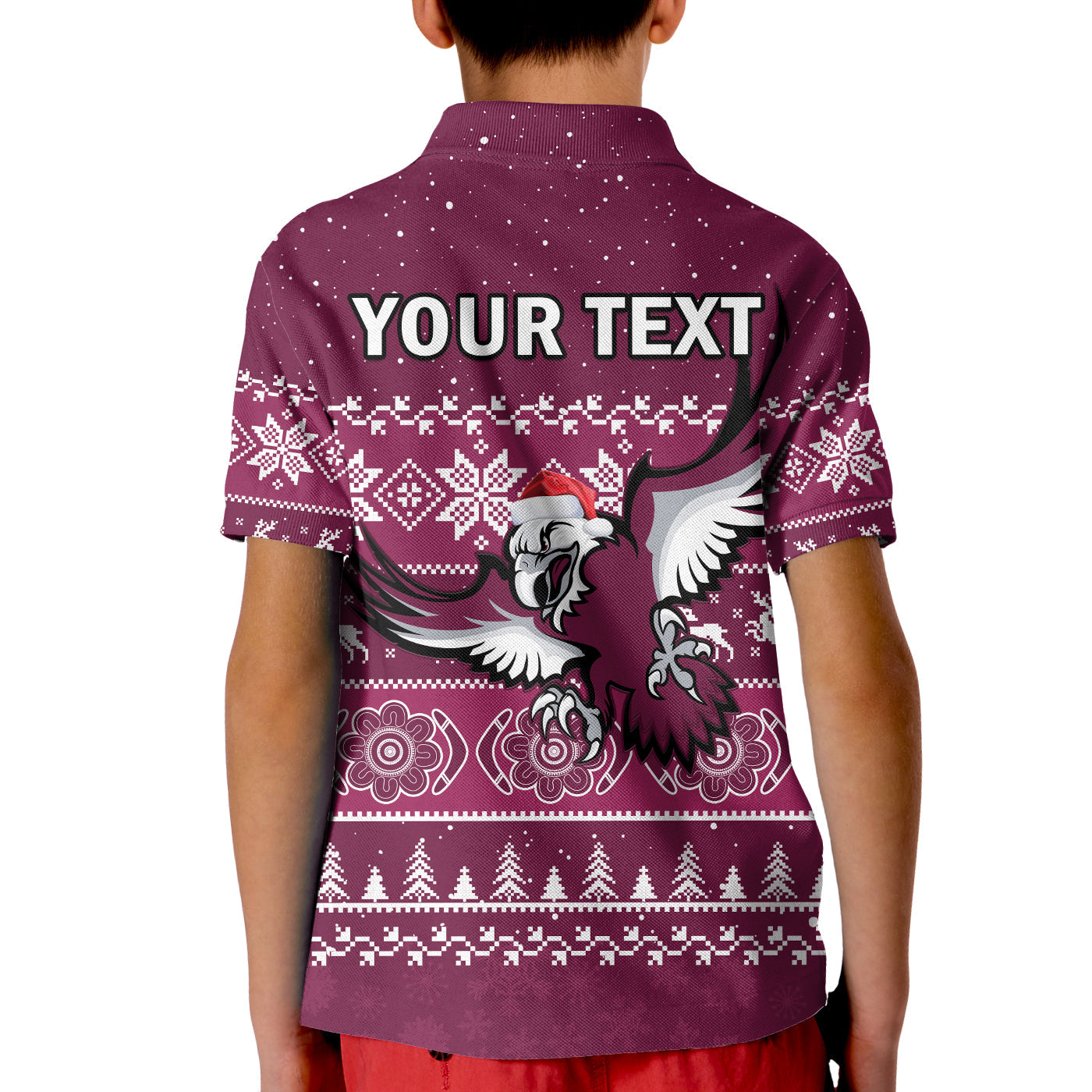 custom-personalised-sea-eagles-rugby-polo-shirt-indigenous-silvertails-merry-christmas