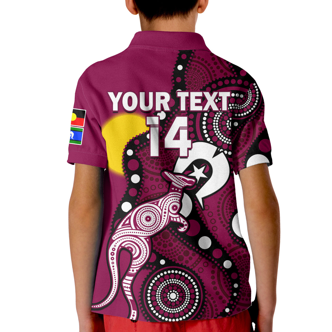 custom-text-and-number-maroons-rugby-naidoc-2023-polo-shirt-qld-for-our-elders-indigenous-art