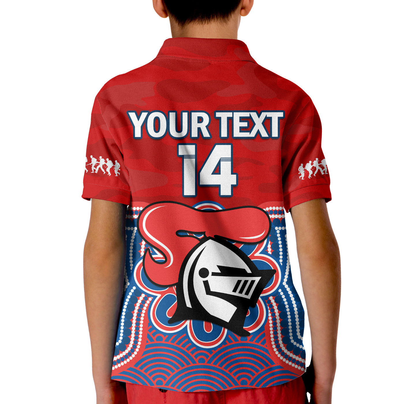 custom-text-and-number-knights-anzac-2023-polo-shirt-kid-camouflage-poppy-mix-aboriginal