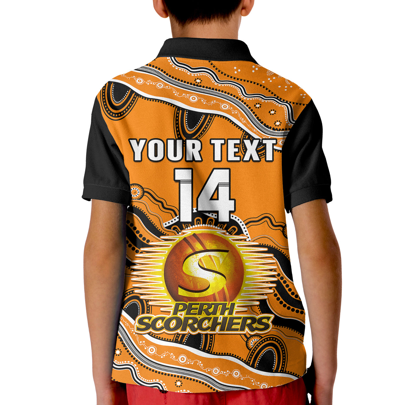 custom-text-and-number-perth-scorchers-cricket-polo-shirt-aboriginal-painting