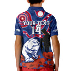 custom-text-and-number-western-bulldogs-football-anzac-2023-polo-shirt-kid-doggies-aboriginal-mix-poppy-camouflage