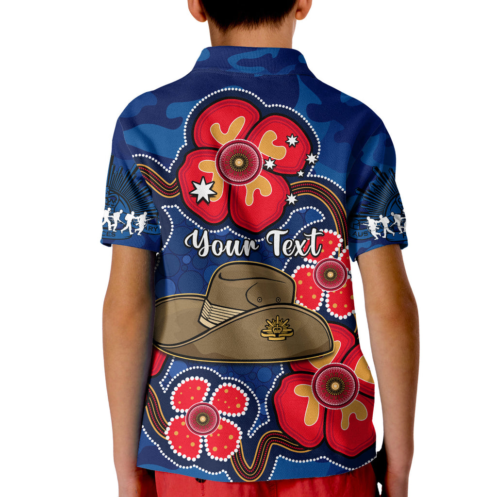 custom-personalised-australia-anzac-polo-shirt-kid-lest-we-forget-camouflage-mix-aboriginal-poppies-and-slouch-hat