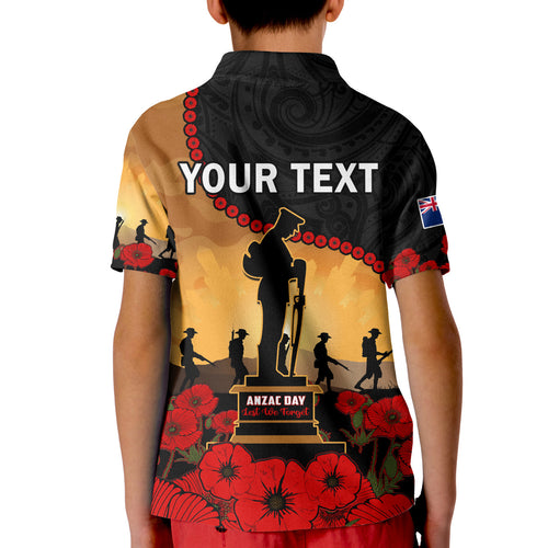 custom-personalised-new-zealand-anzac-polo-shirt-kid-maori-camouflage-mix-poppies-we-will-remember-them