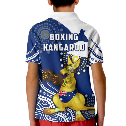 australia-polo-shirt-kid-boxing-kangaroo-indigenous-flag-color-art