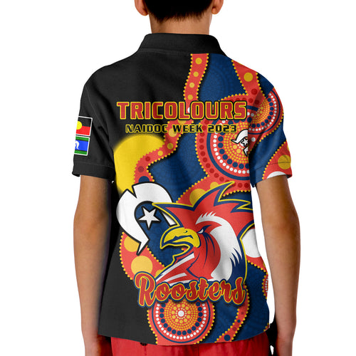 roosters-rugby-naidoc-2023-polo-shirt-tricolours-for-our-elders-indigenous-art