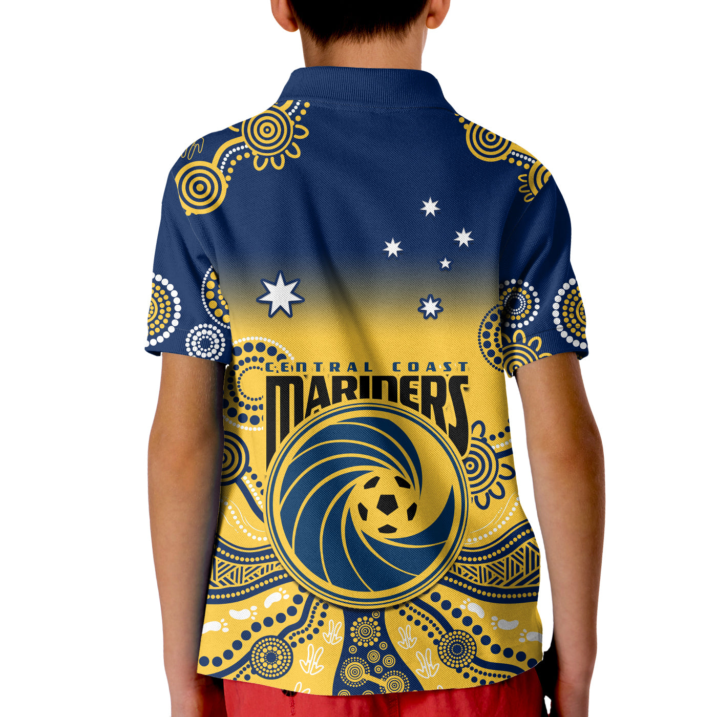 central-coast-football-polo-shirt-kid-a-league-men-mariners-2004-indigenous-gradient-style