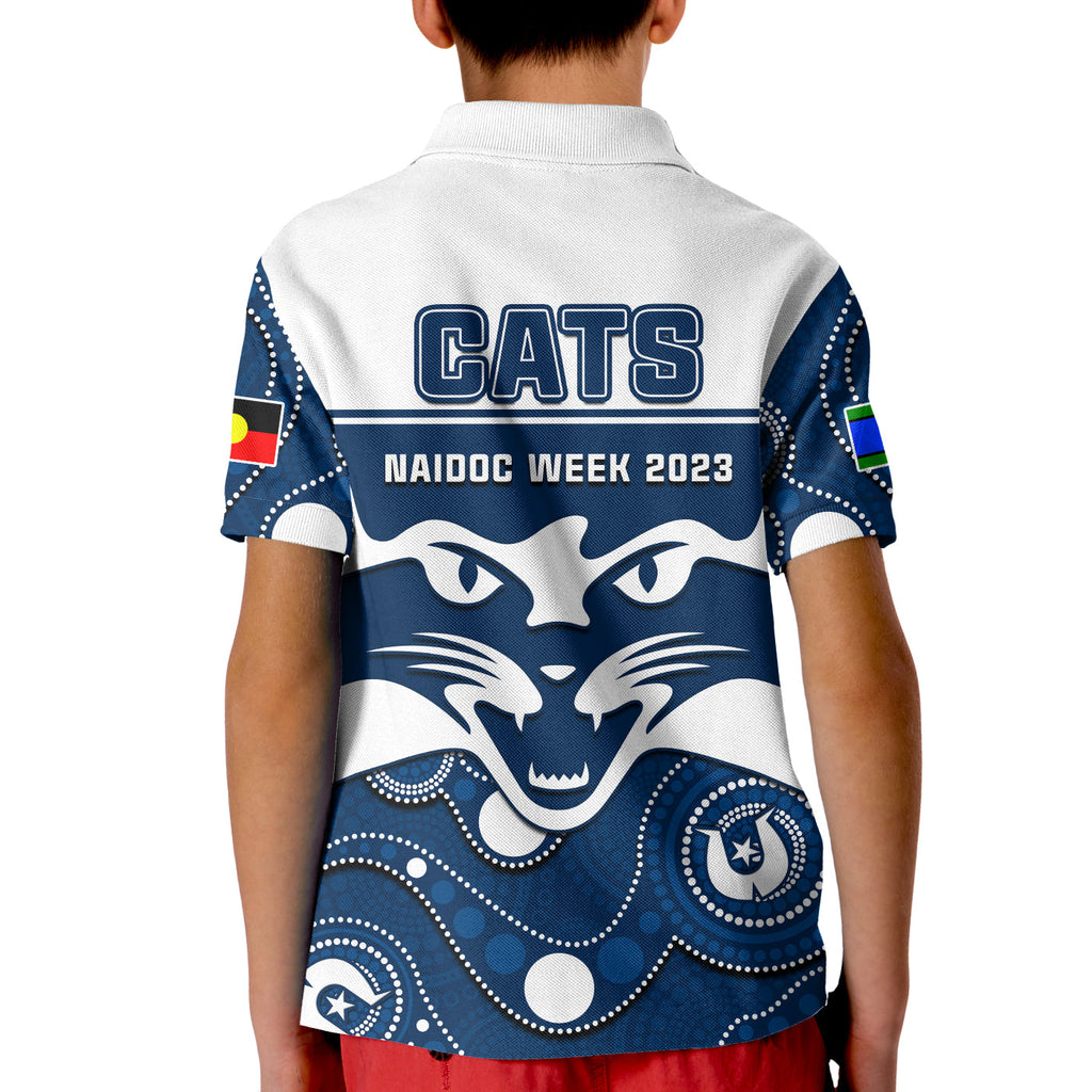 geelong-football-naidoc-2023-polo-shirt-cats-for-our-elders-indigenous-art
