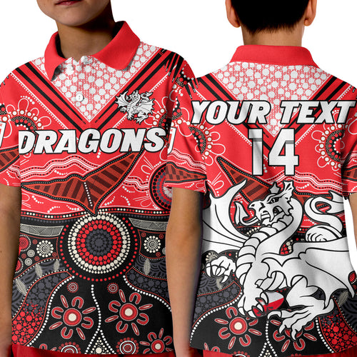 custom-text-and-number-dragons-rugby-polo-shirt-indigenous-pattern-artsy-version