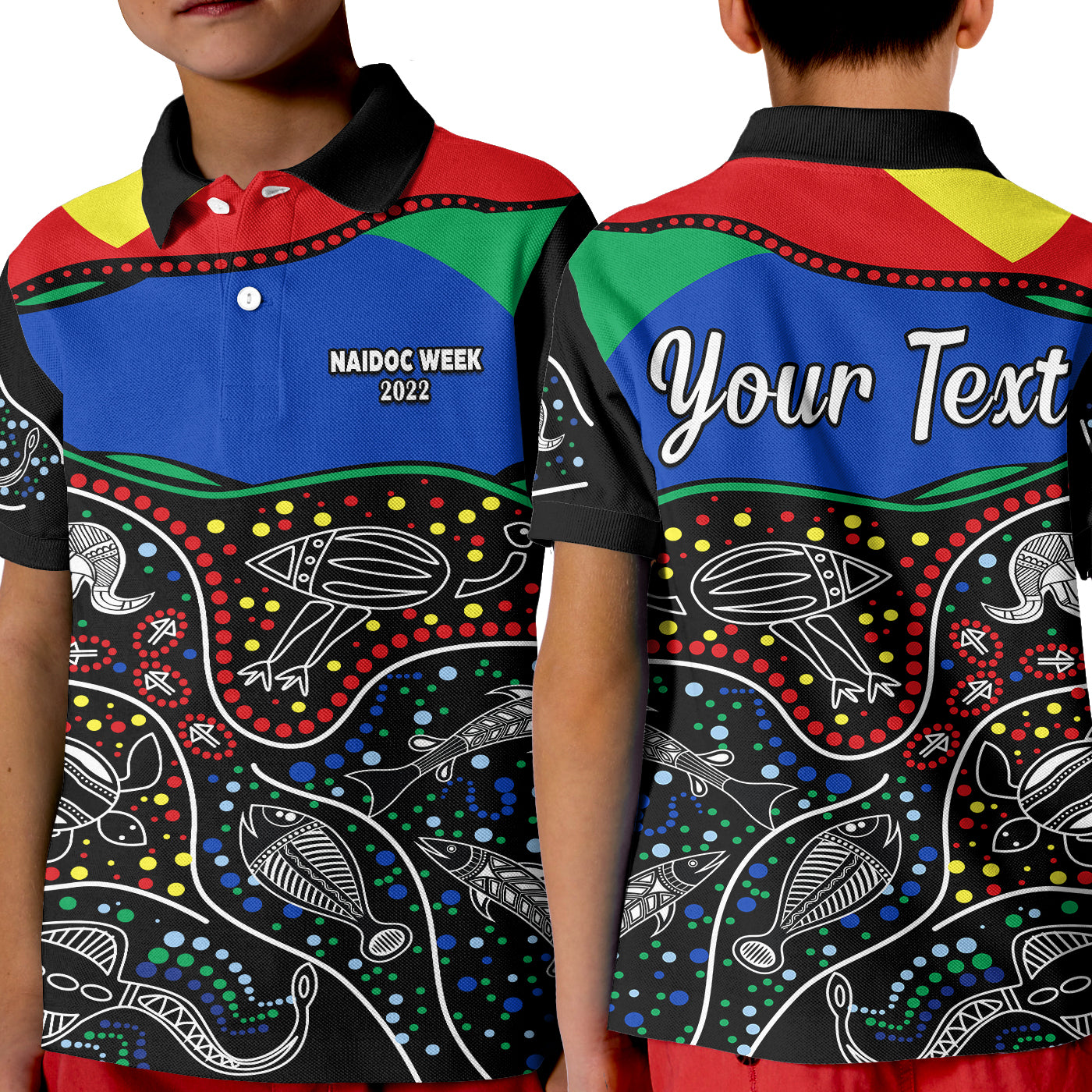 custom-personalised-naidoc-week-2022-polo-shirt-national-aborigines-and-torres-strait-islander-animals-aboriginal