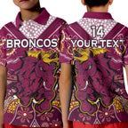 custom-text-and-number-broncos-rugby-polo-shirt-kid-indigenous-pattern-artsy-ver01