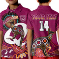 custom-text-and-number-maroons-rugby-polo-shirt-kid-queensland-kangaroo-aboriginal-dot-paintings